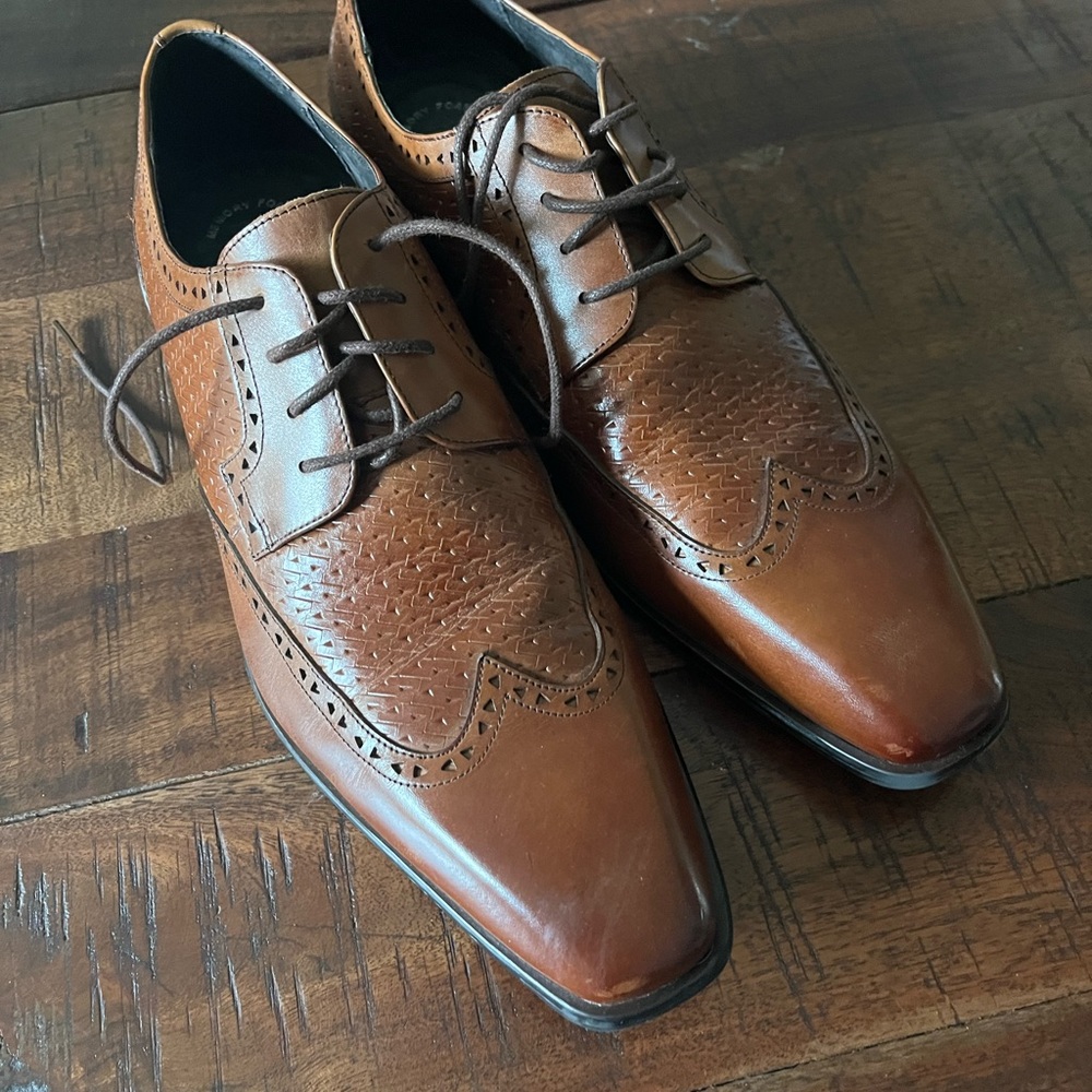 Mens Stacy Adams 9.5 oxford Dress Shoe